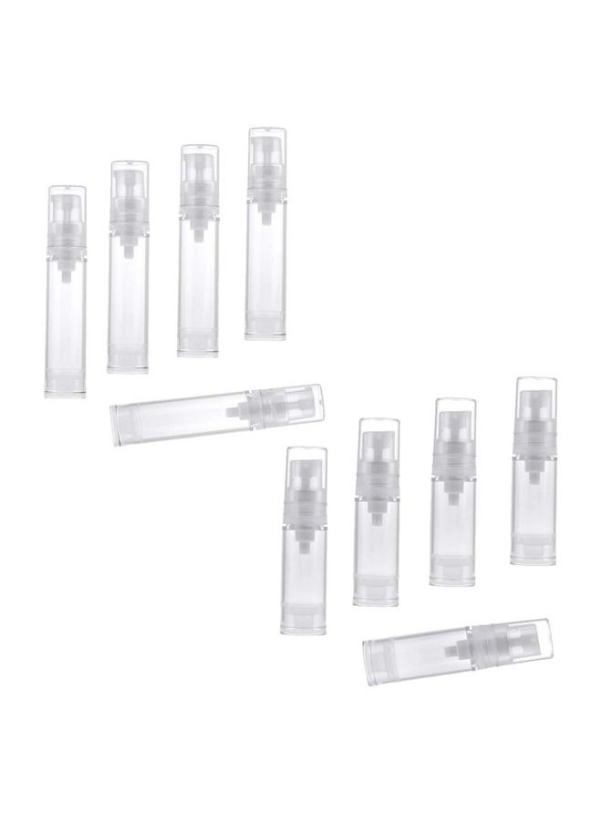 silvercnc 10Pcs Mini Portable Empty Cosmetic Containers Toiletries Vacuum Pump Bottles  - Image 5
