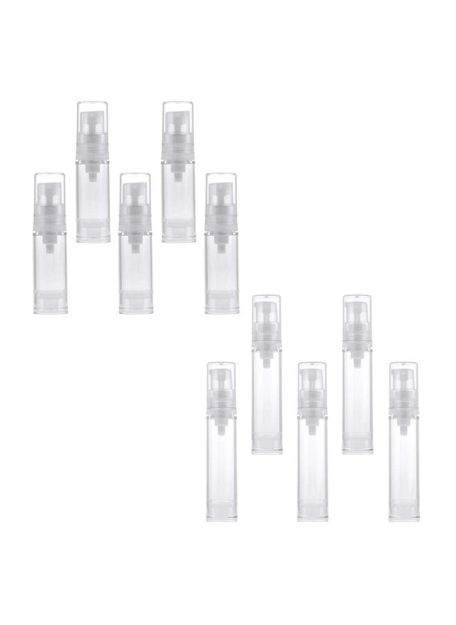 silvercnc 10Pcs Mini Portable Empty Cosmetic Containers Toiletries Vacuum Pump Bottles  - Image 3