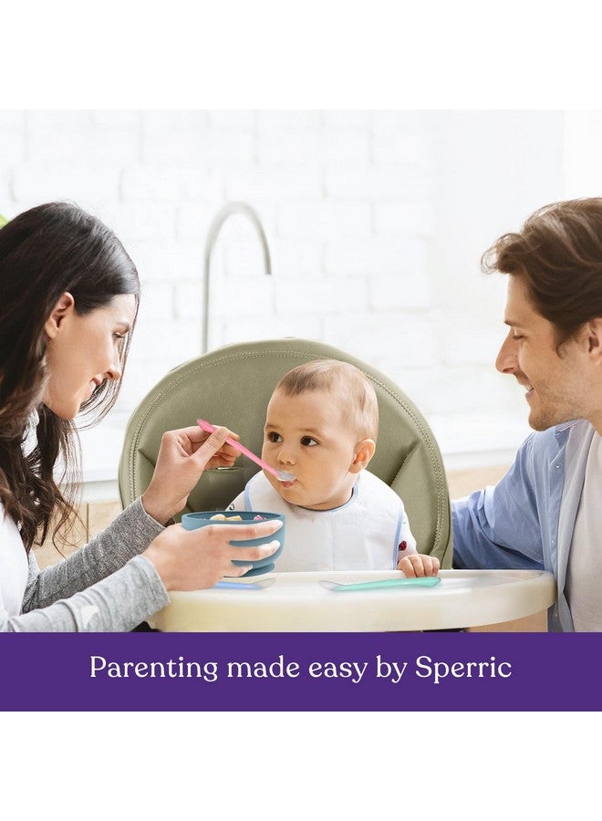 سبريك أفضل ملاعق الأطفال في المرحلة الأولى من عمر 4 أشهر، مصنوعة من السيليكون الناعم المخصص للطعام، ملعقة طعام ذاتية التغذية للأطفال، ملاعق أطفال في المرحلة الأولى من عمر الأطفال الصغار، مجموعة هدايا ملاعق تدريب الأطفال مكونة من 5 قطع - Image 5