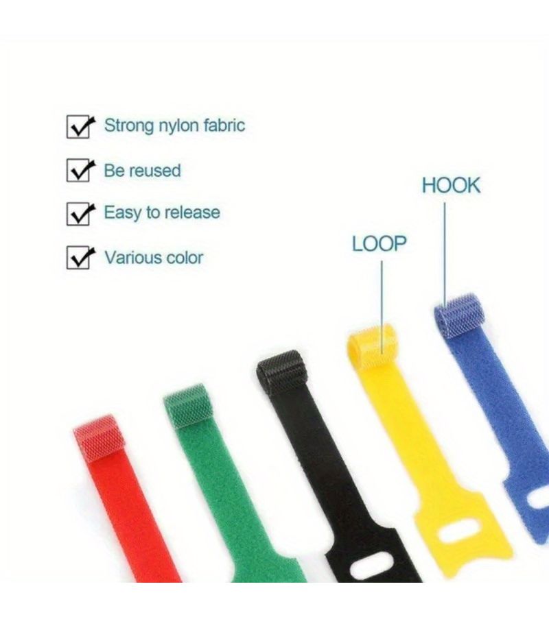 30 Pcs Reusable Self Adhesive Cable Clamps Multi Functional Cable Management for Home Office - Image 5