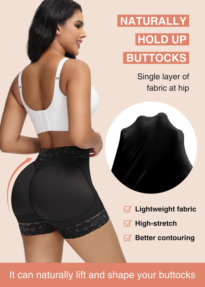 SHAPSHE Fajas Colombianas Levanta Cola Y Cadera Seamless Stomach Shapewear Underwear Tummy Control Booty Lifting Shapewear Waist Slimmer Butt Shaper Curvy Faja Shorts Black - Image 3