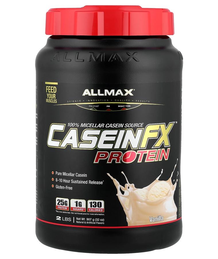 Allmax Casein-FX™ Protein 100% Casein Micellar Source Vanilla 2 lbs (907 g)