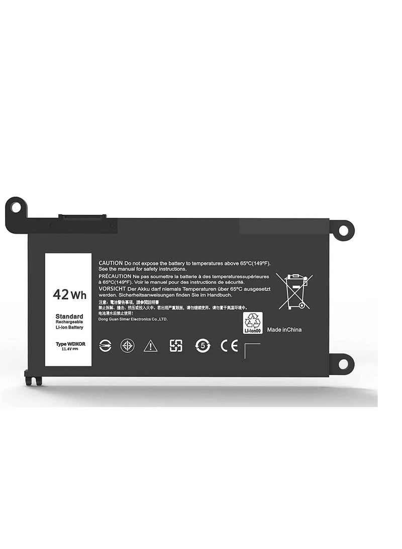 Terabyte Replacement wdxor dell inspiron 13 7368 147460 15 7560 17 5765 5767 5570 5770 3crh3 Laptop Battery - Image 1