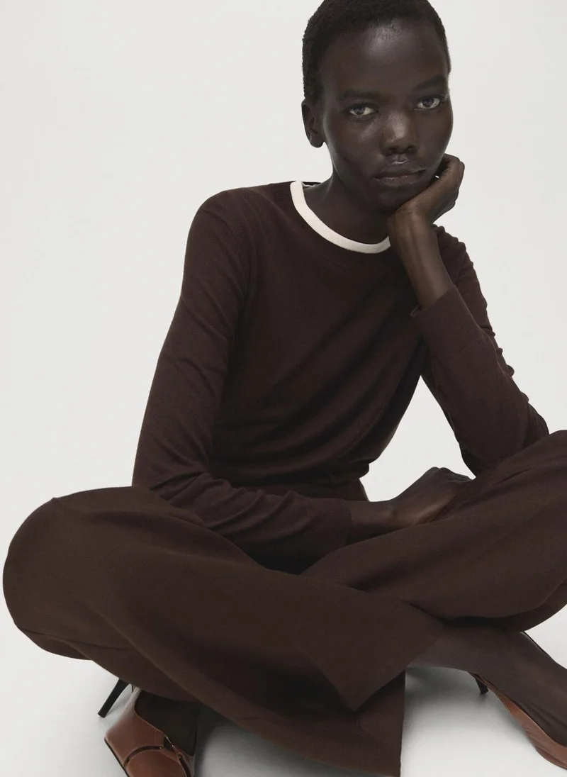 Mango  Fine-knit crew-neck sweater for Women | Best Price UAE