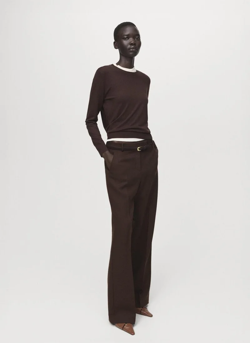 Mango  Fine-knit crew-neck sweater for Women | Best Price UAE