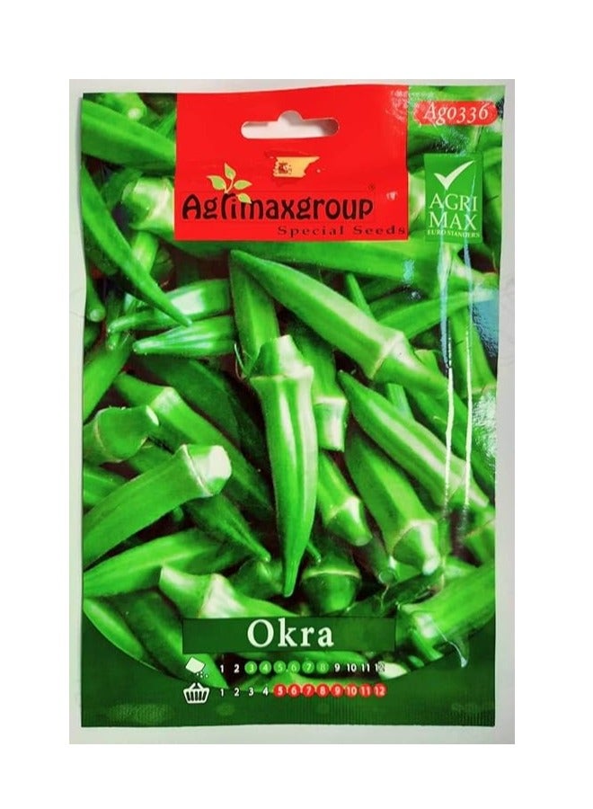 Generic Okra Nano tiny Seeds | Premium Quality Seeds by Agrimaxgroup Seeds Hybrid, seeds Organic Non GMO Vegetable Seeds for Home and Garden Potted Plants,Easy to Plant,| Made in SPAIN| 5g 