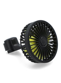 AUTOSMART Single Head USB Powered Car Fan Black and Yellow 6.5 x 11 x 15 cm T27424  - Image 3