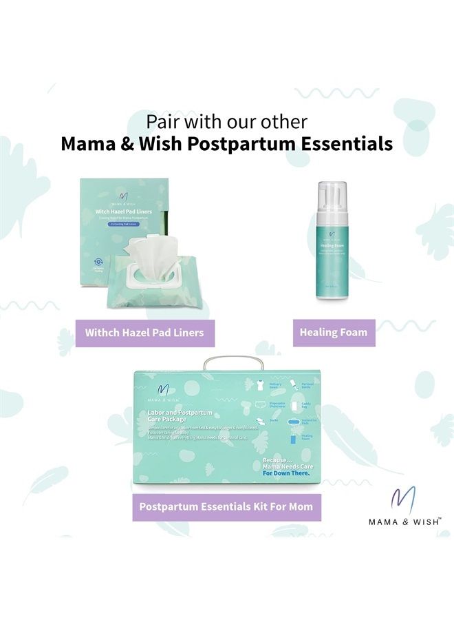 Mama & Wish Sitz Bath Salt Tablets for Postpartum Care | Postpartum Essentials Pack of 10 Sitz Bath for Postpartum Care | Postpartum and Hemorrhoids Recovery | Natural Salts & Minerals Postpartum Bath Soak - Image 5