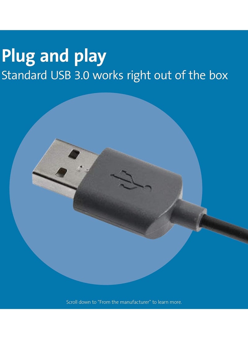 Kensington Wired USB 3.0 Mouse - Mouse-in-a-Box Wired Optical USB Desktop Mouse, Ambidextrous Design with Scroll Wheel Computer Mouse Made from 60% Post-Consumer Recycled Content (PCR) Eco-Friendly  - Image 2
