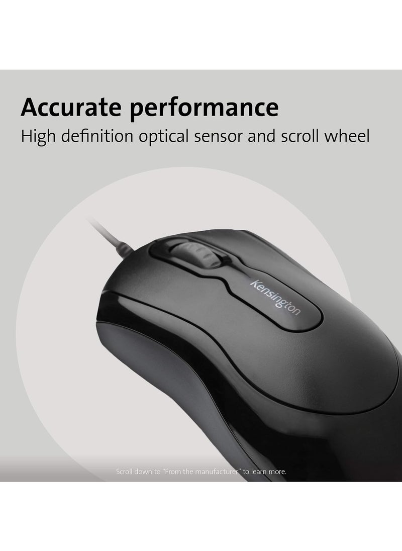 Kensington Wired USB 3.0 Mouse - Mouse-in-a-Box Wired Optical USB Desktop Mouse, Ambidextrous Design with Scroll Wheel Computer Mouse Made from 60% Post-Consumer Recycled Content (PCR) Eco-Friendly  - Image 3