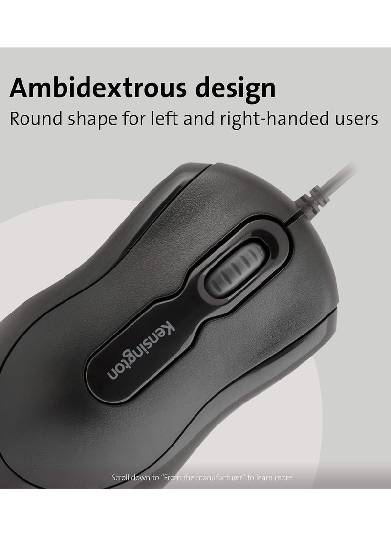 Kensington Wired USB 3.0 Mouse - Mouse-in-a-Box Wired Optical USB Desktop Mouse, Ambidextrous Design with Scroll Wheel Computer Mouse Made from 60% Post-Consumer Recycled Content (PCR) Eco-Friendly  - Image 5