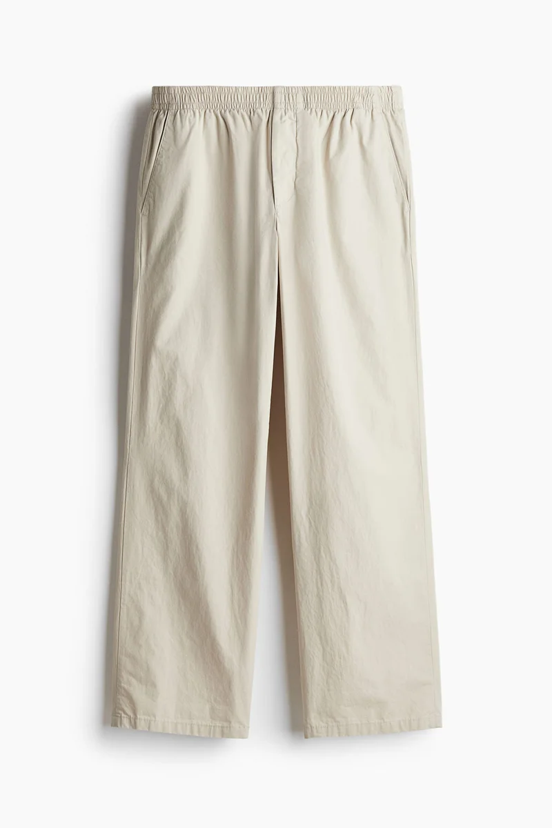 H&M Regular Fit Poplin Trousers