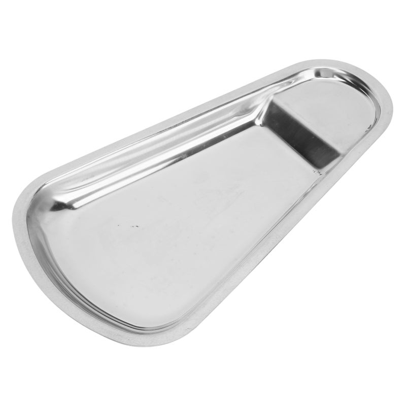 Stainless Steel Tray: 1 Fan Shape, Heat Resistant, Durable, Space-Saving - Easy Clean, Hygienic Serving Platter for Home Kitchen, Bathroom, Dining Party Use - Image 3