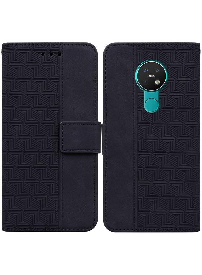 اس-توب جراب لهاتف Nokia 6.2 / 7.2 مصنوع من الجلد المنقوش هندسيًا - Image 1