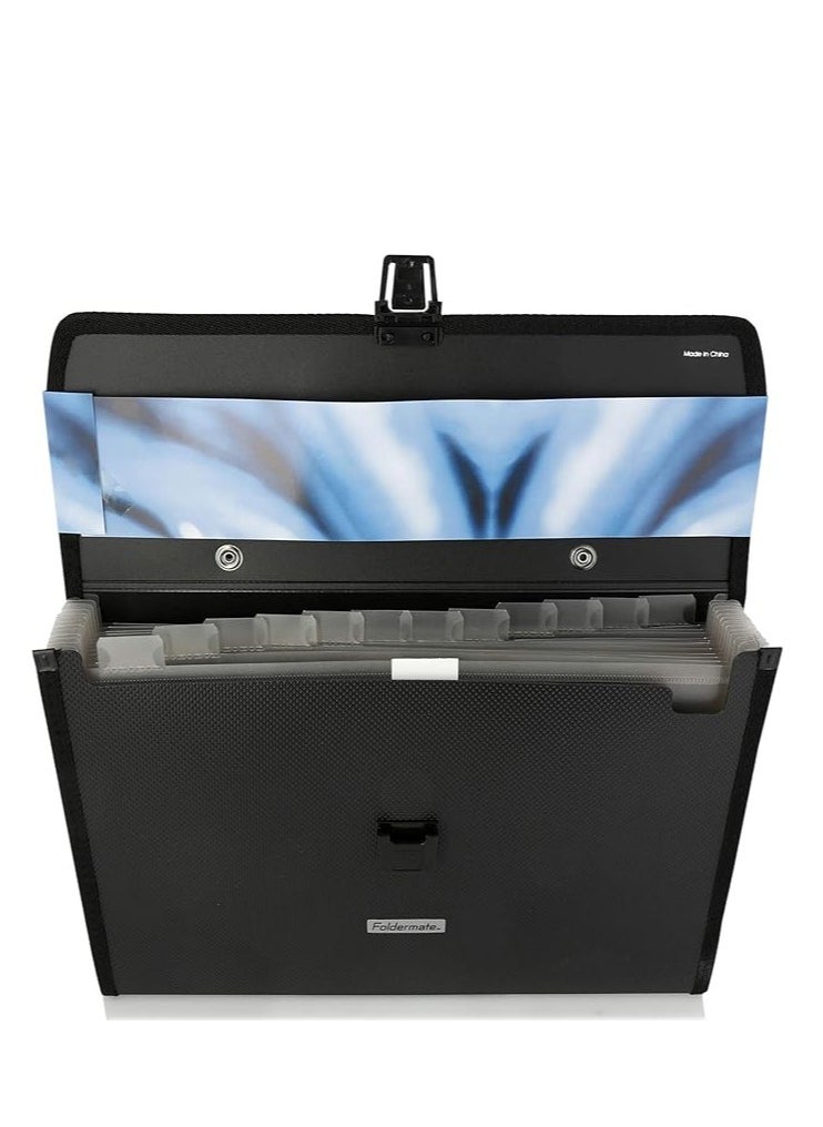 Foldermate 26-Pocket Expanding File Holder Black  - Image 3
