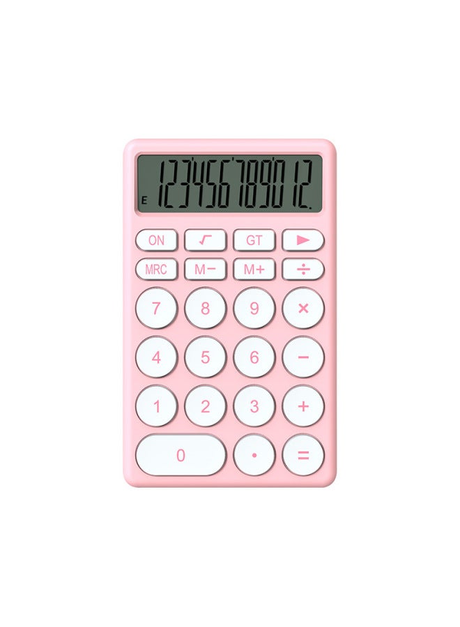 Hot Desktop Computer Cute Student Large Button Financial Accounting Special Commonly Used 12-digit Digital Calculator