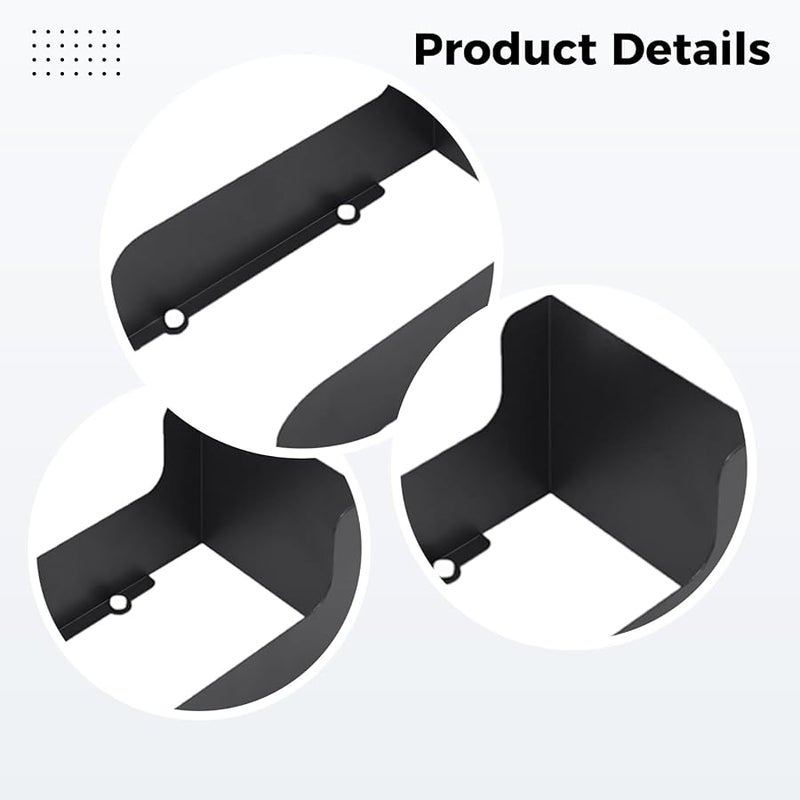 Black Metal Video Doorbell Cover with Rain and Sun Guard Mounting Kit - Image 5