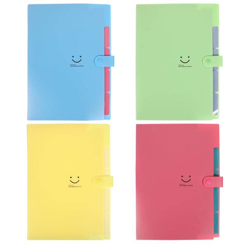 A4 Accordion File Organizer Expanding Folder Set with 10 Pockets for Office Home Document Storage - Image 2