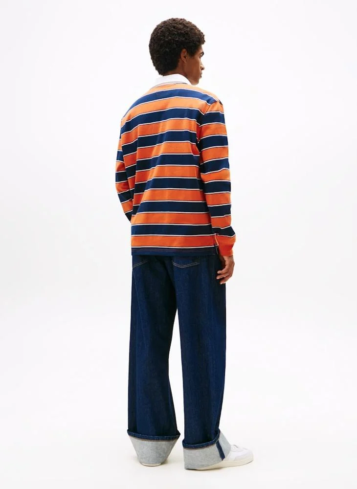 TOMMY JEANS Heritage Relaxed Stripe Rugby Shirt