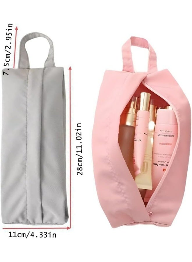 حقيبة تنظيم جوارب السفر المكونة من 3 قطع مع مقبض بسحاب وحقيبة تخزين صغيرة للملابس الداخلية المضغوطة لمكعبات التعبئة وحقيبة السفر والأمتعة والملابس الداخلية ومستحضرات التجميل والمستلزمات الأساسية والملابس الداخلية - Image 2