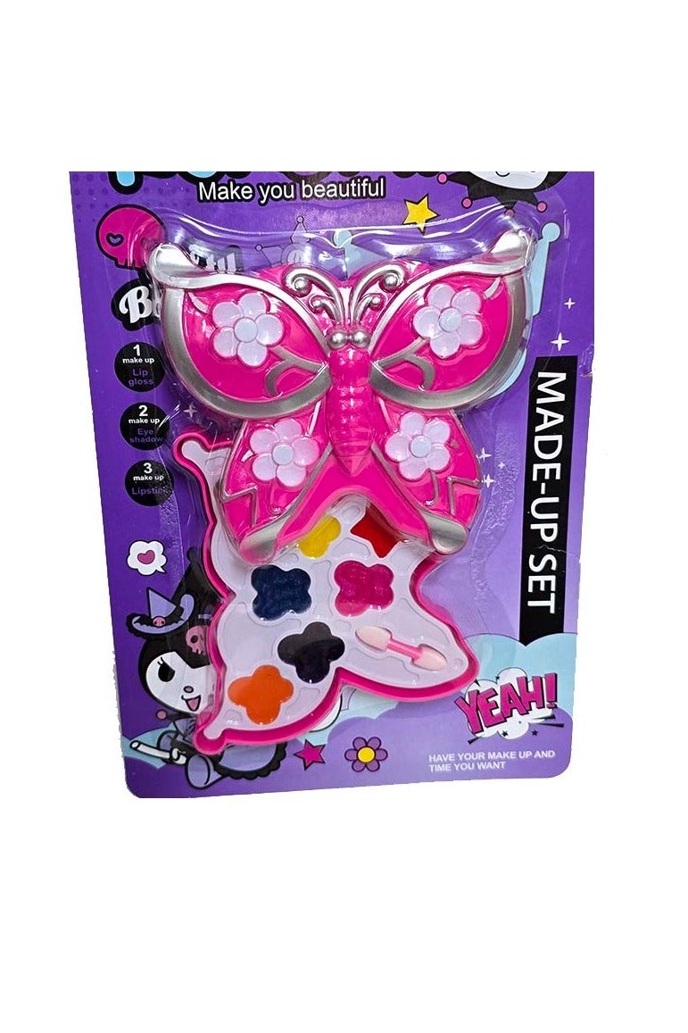 kuromi مجموعة مكياج للعب التظاهري للأطفال بتصميم فراشة - Image 2