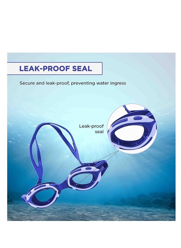 ENDLESS  - EL1001 Swimming Goggle with Anti-Fog and UV Protection | Material : Silicon, Rubber | Attached Ear Buds and Adjustable Strap | Soft Silicone Gasket for Leak Proof | With Hard Case - Image 1