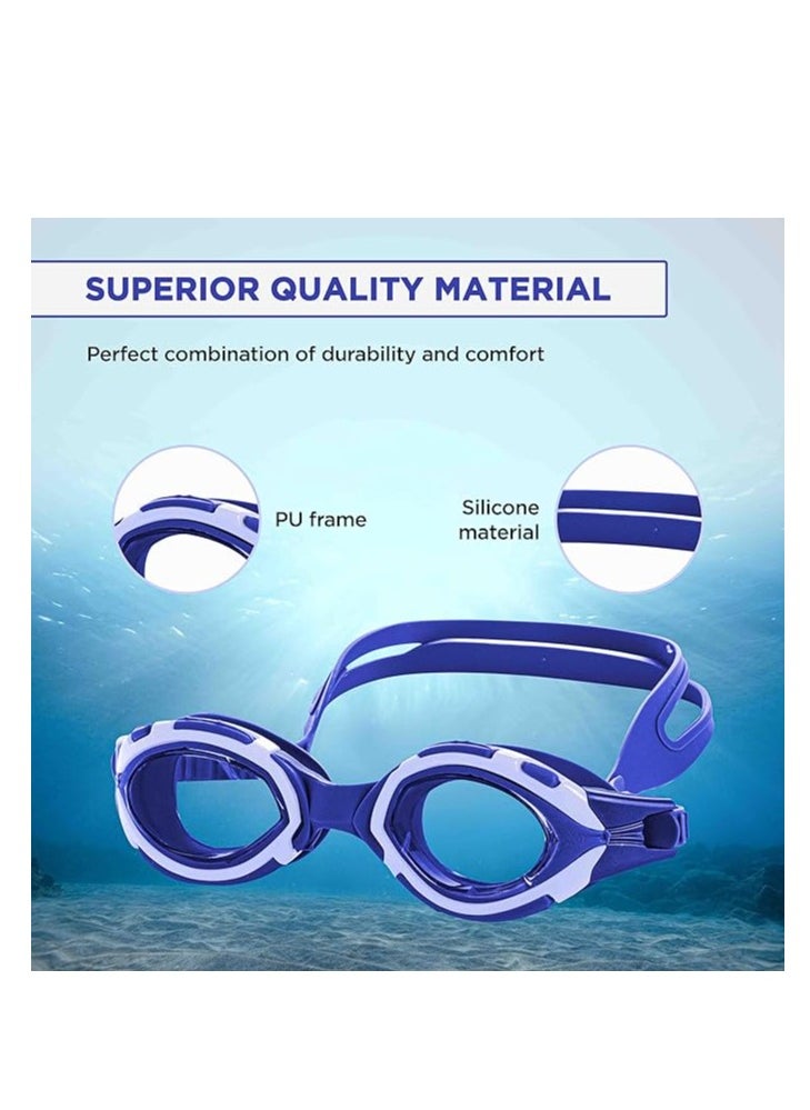ENDLESS  - EL1001 Swimming Goggle with Anti-Fog and UV Protection | Material : Silicon, Rubber | Attached Ear Buds and Adjustable Strap | Soft Silicone Gasket for Leak Proof | With Hard Case - Image 1
