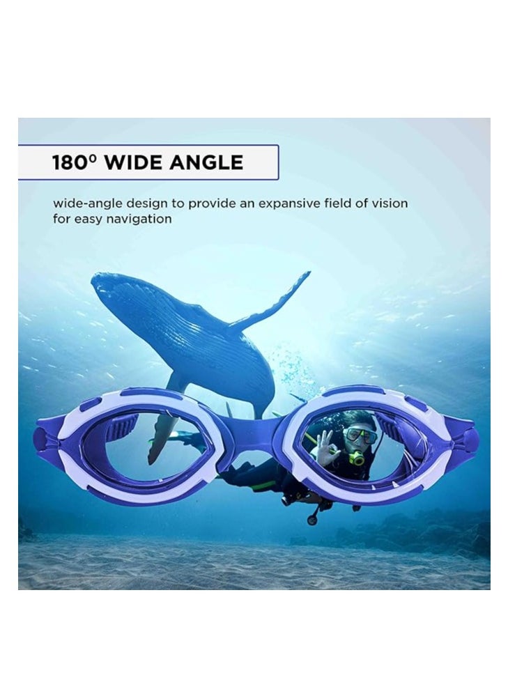 ENDLESS  - EL1001 Swimming Goggle with Anti-Fog and UV Protection | Material : Silicon, Rubber | Attached Ear Buds and Adjustable Strap | Soft Silicone Gasket for Leak Proof | With Hard Case - Image 1