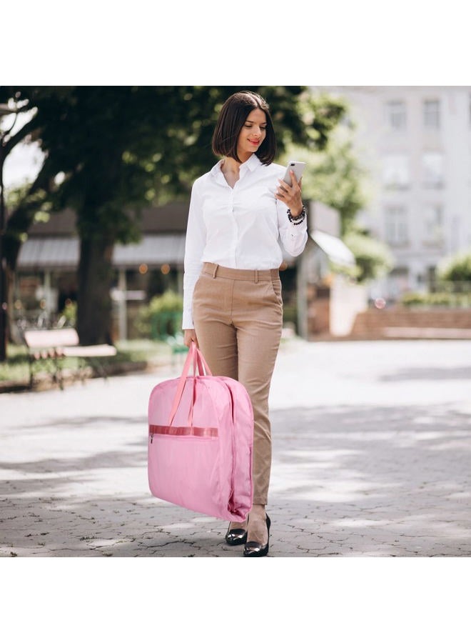 Limoomil Heavy Duty Waterproof Garment Bag for Travel, Tear Resistance Suit Bag for Men Travel for Suits, Tuxedos, Dresses, Coats, Uniform. 42 inch, pink, Garmen Bag - Image 4