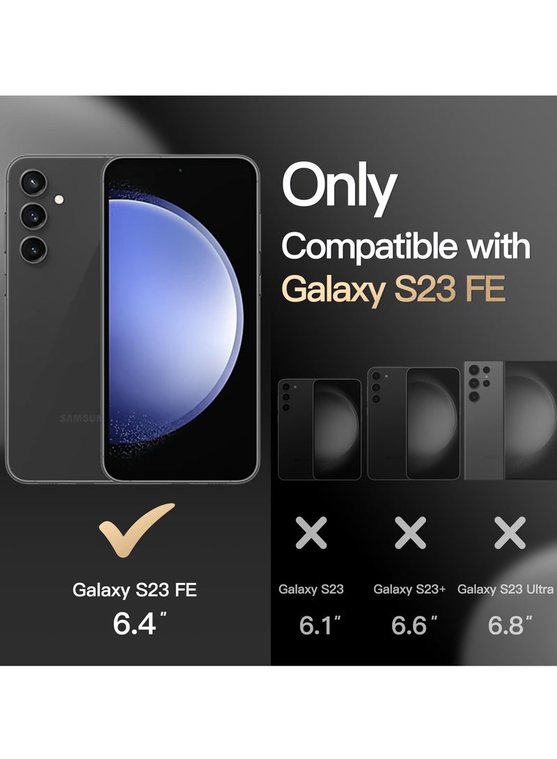 Jetech Case for Samsung Galaxy S23 Fe 6.4 Inch Compatible With Magsafe Accessories Dual Layer Heavy Duty Rugged Protection Shockproof Phone Magnetic Cover Black - Image 2