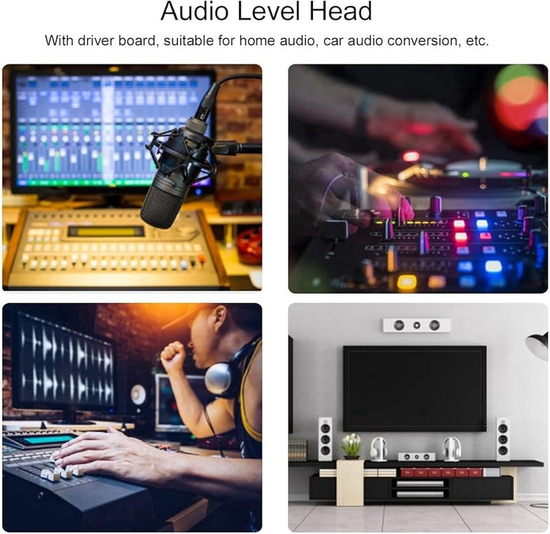 High Precision VU Meter Audio Level Indicator ABS Plastic 5 5x4 7x3cm - Image 3