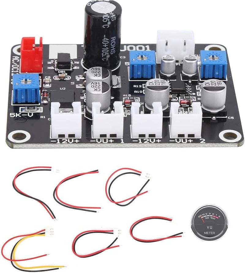 High Precision VU Meter Audio Level Indicator ABS Plastic 5 5x4 7x3cm - Image 1