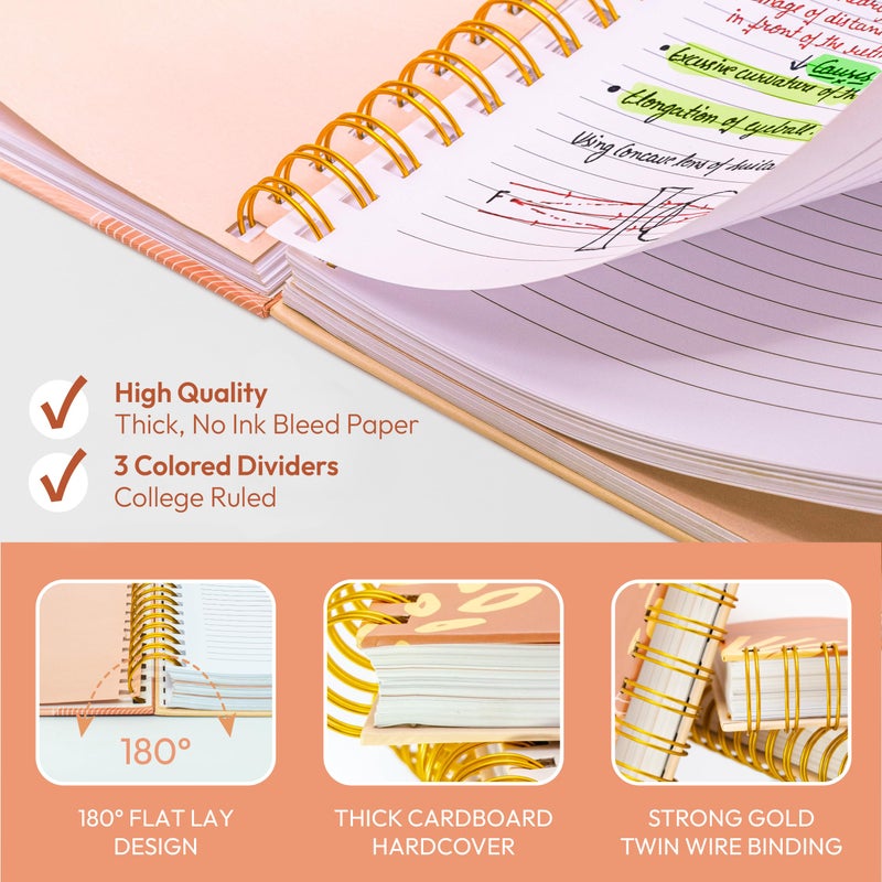 Only Zest Hard Cover 300-Page Lined Notebook with Affirmations â€“ Multiple Designs â€“ B5 â€“ 10.25 x 7.25 Inch Spiral Bound Motivational Large Journal for Women â€“ Daily Diary, Bible Notebook, Journaling - Image 2