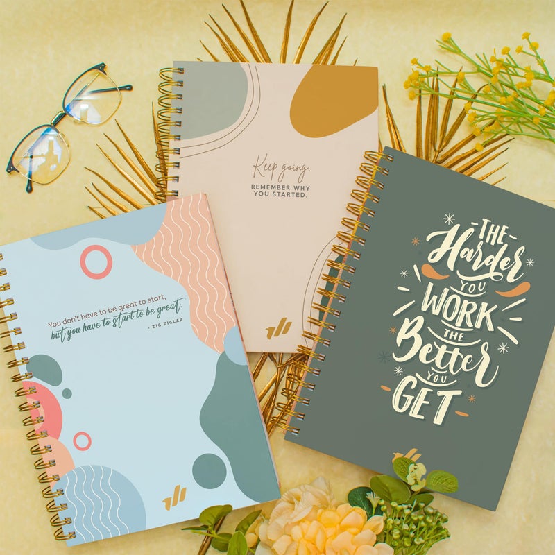 Only Zest Hard Cover 300-Page Lined Notebook with Affirmations â€“ Multiple Designs â€“ B5 â€“ 10.25 x 7.25 Inch Spiral Bound Motivational Large Journal for Women â€“ Daily Diary, Bible Notebook, Journaling - Image 5