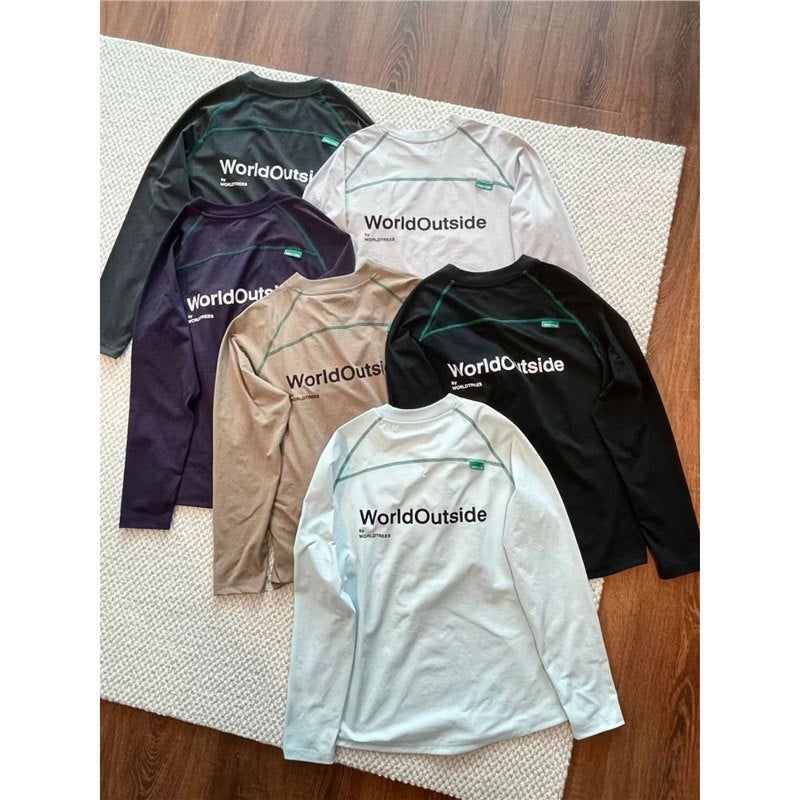 American Style Long Sleeve T-Shirt with Quick-Dry Fabric - Image 4