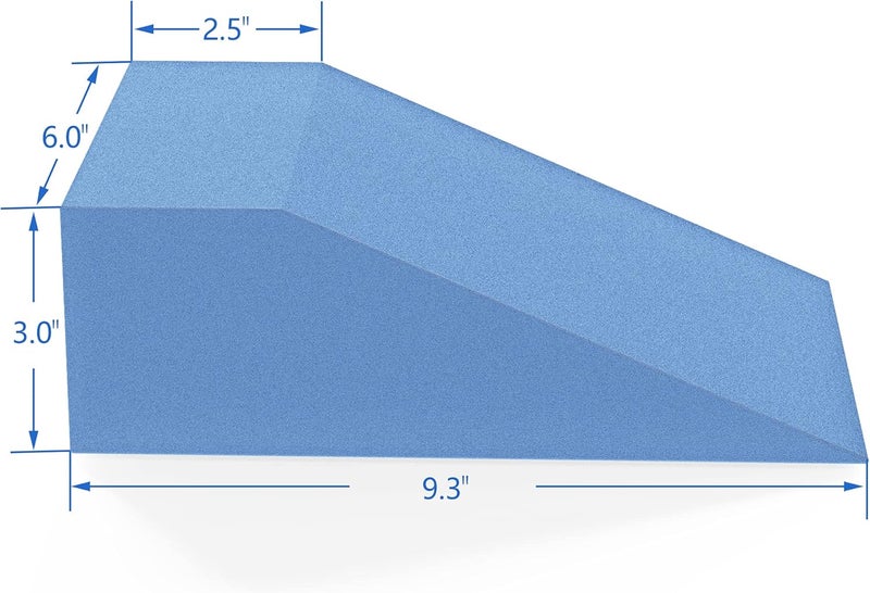 StrongTek Yoga Foam Wedge Blocks (Pair) Soft Wrist Wedge, Supportive Foot Exercise Accessories, For Balance, Strength, Stretch, Pilates, Fitness, Squat, Pushup, Plank, EVA Riser Block - Image 3