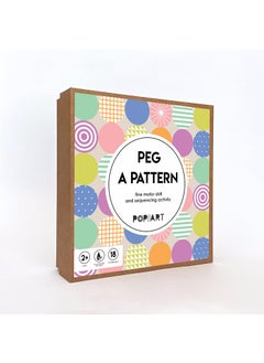 Pop Goes The Art Pop Goes The Art Peg a Pattern Fine Motor Skills Sequencing  - Image 1