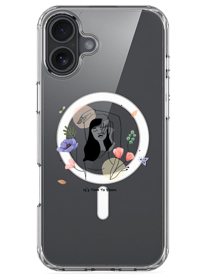 Theodor Magnetic Case for Apple iPhone 17 Compatible with MagSafe Wireless Charging, Shockproof Phone Bumper Cover - Bloom2 - Image 1