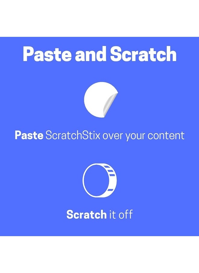 ScratchStix 50 Pack, 3" Heart Scratch Off Stickers Labels - Gold  - Image 1