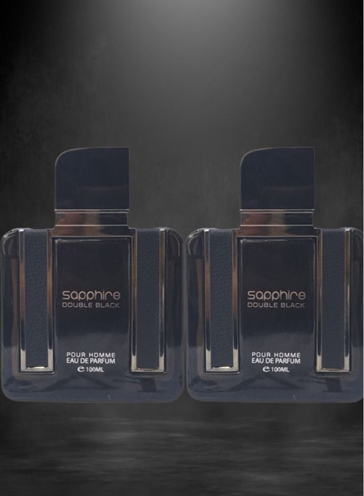 Sapphire 2 Pieces Sapphire Double Black EDP 100ML - Image 1