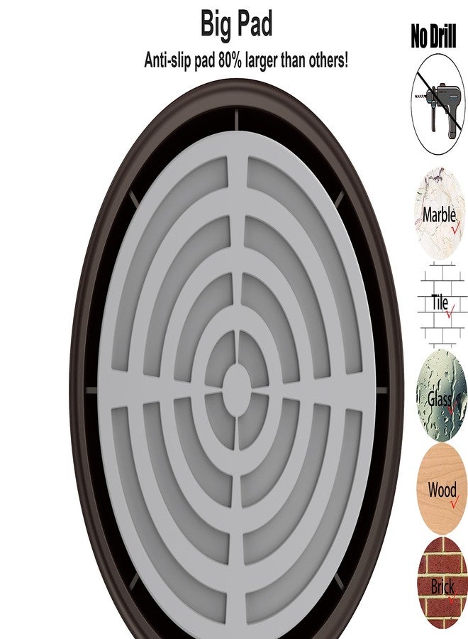 BloomFlower Oil Rubbed Bronze Tension Shower Curtain Rod - Adjustable 18-79 Inches, Fits 20-78 Inch Spaces (Ideal for 72" Wide Bathrooms), Rust Resistance Adjustable Durable Spring No Drilling - Image 2