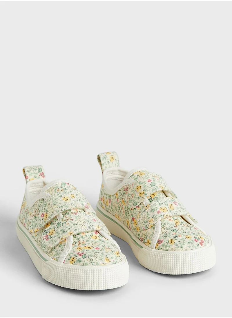 H&M Kids Floral Canvas Sneakers