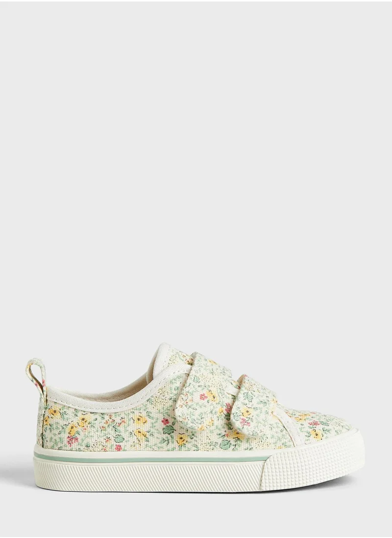 H&M Kids Floral Canvas Sneakers