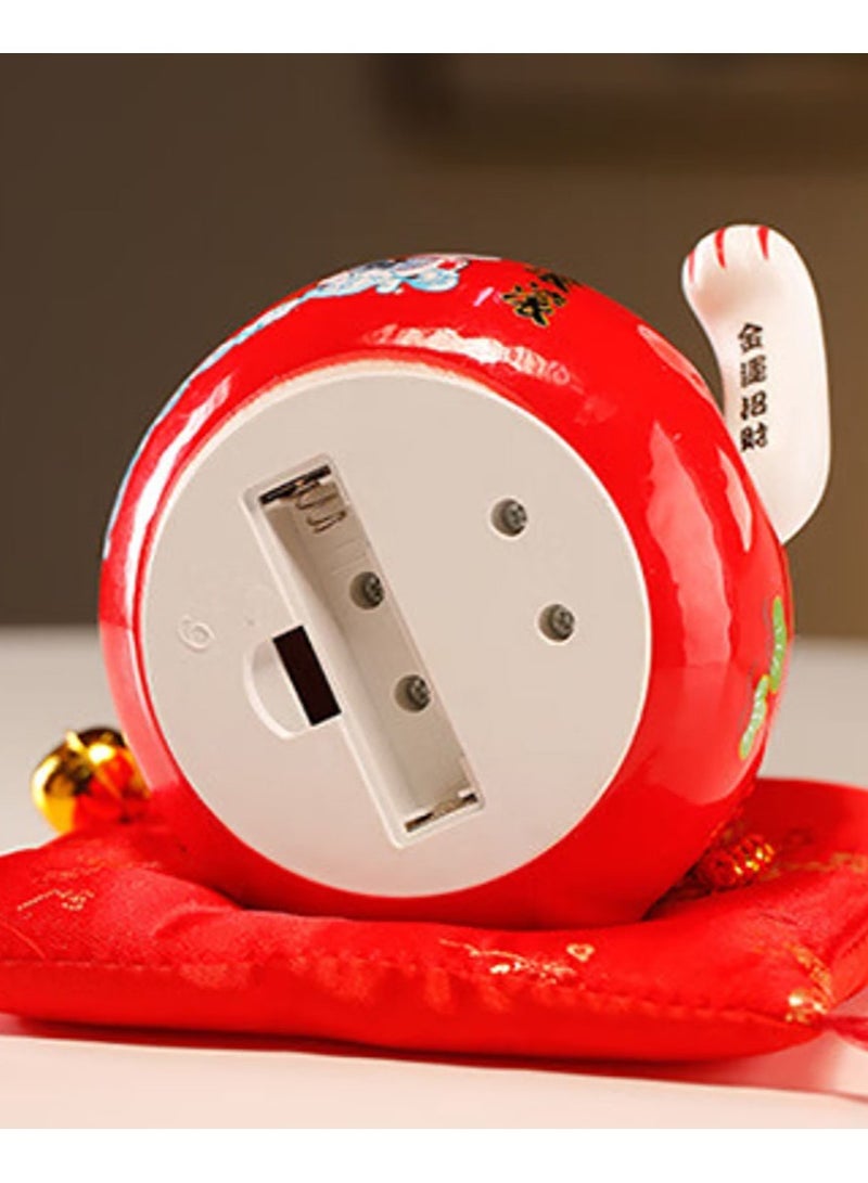 Jingke Lucky Cat Shop Cashier Counter Home Desk Exquisite Ceramic Crafts Ornaments 4.5 Inch -06 - Image 4