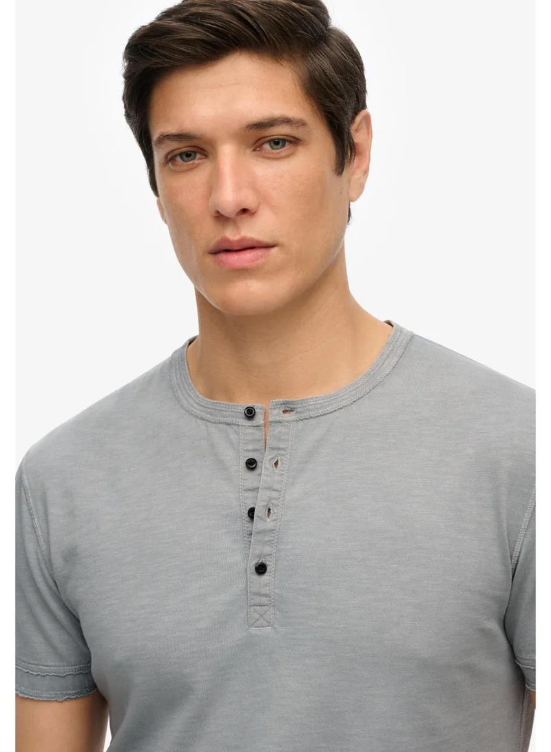 Superdry Slub Ss Jersey Grandad Top