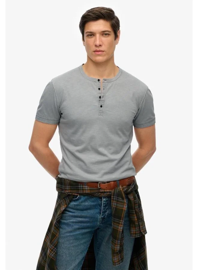 Superdry Slub Ss Jersey Grandad Top