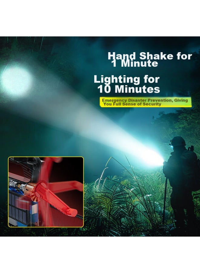 Warsun Warsun H996 Flashlight, High Brightness, Rechargeable, Ultra-bright, Solar-powered, Long-range, Emergency Lighting, Patrol, Handheld Searchlight - Image 2