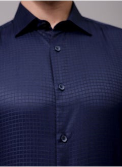 The Indian Garage Co Men Slim Fit Solid Full Sleeves Cutaway Collar Formal Shirt  - Image 5