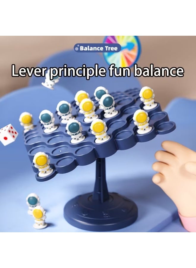 Goolsky [Joyful Learning] Astronaut Balance Tree Board Game - Interactive Family Puzzle Toy for Focus Training, Includes 12 Colorful Spaceman Figures, Multi-Level Challenges, and Durable Plastic Material - Image 4