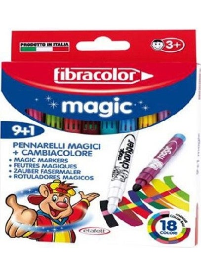 Fibracolor Magic Color Changing Felt Tip Pen 9+1 Colors 